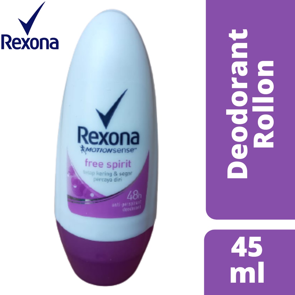 Rexona rollon Free Spirit 45ml kemasan baru (super promo)