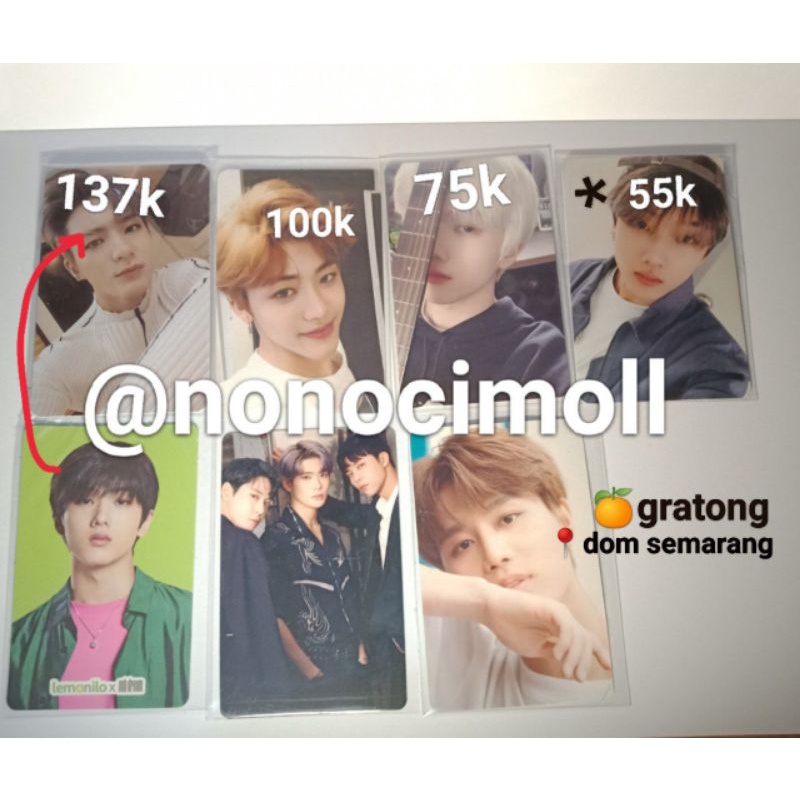 WTS pc NCT jaemin reality ver, jeno pb universe, js lemonilo, jisung ridin