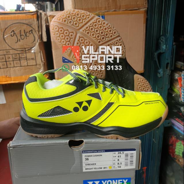 Sepatu Badminton Yonex SHB 36 EX Bright Yellow
