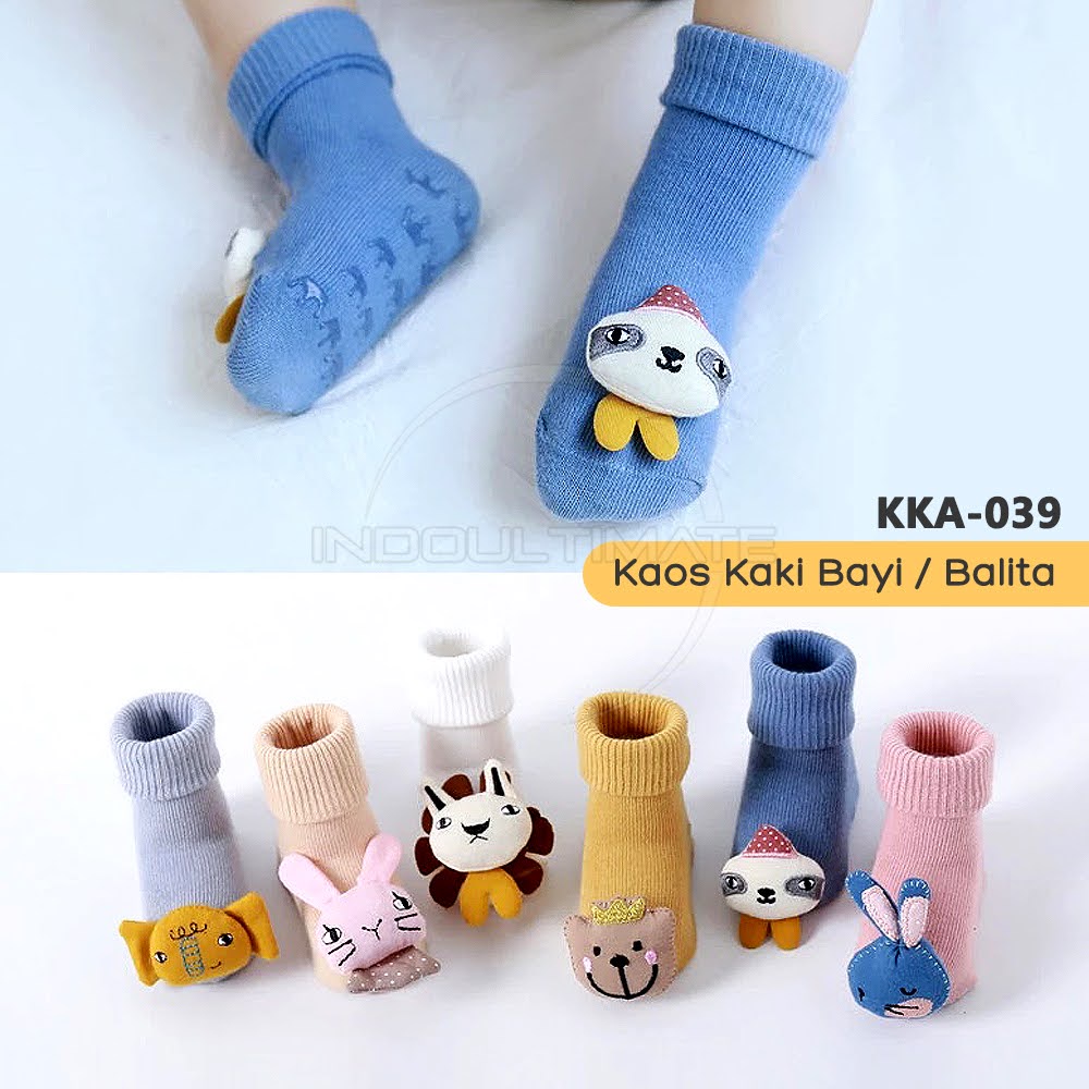 KKA-039 Kaos kaki Bayi Balita Alas Kaki Pelindung Kaki Kid Sock Kaos Kaki Bayi Baru Lahir Newborn Kaos Kaki Bayi Laki-Laki Perempuan Kaos Kaki Motif Karakter Baby Socks Alas Kaki Bayi Sarung Kaki Bayi