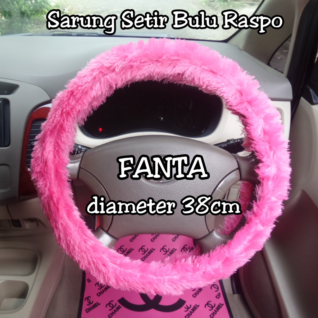 Cover Setir - Sarung setir mobil Motif Bulu Raspo Fanta