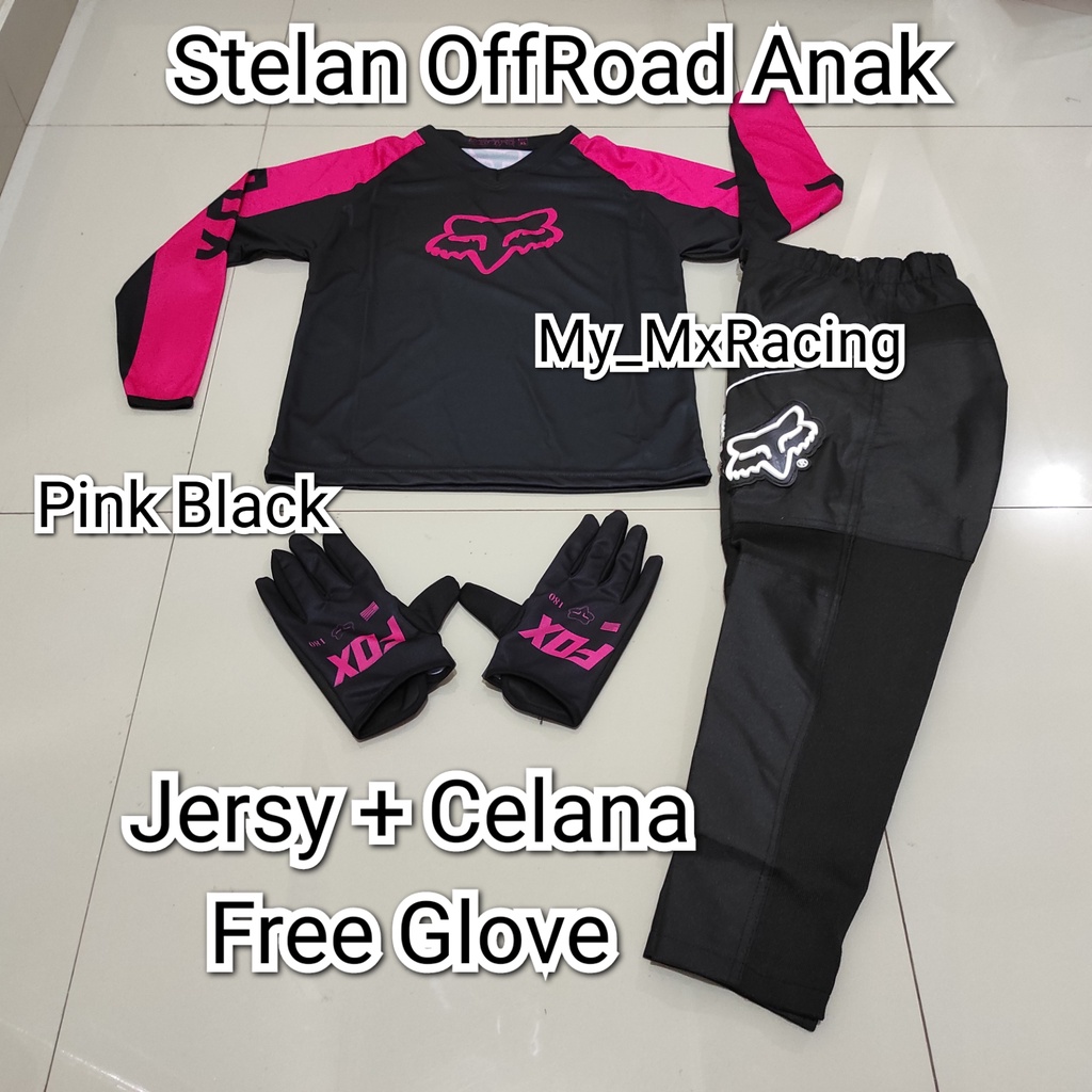 PROMO  STELAN ANAK Jerseyset TRAIL CROSS- Jersey set Trail ANAK 4 SAMPAI 12 TAHUN- BISA BAYAR DI TEMPAT Jersey &amp; Celana Motocross - Jersey Trabas F04- Jersey Stelan MX Cross - Satu Set Jersey &amp; Celana FREE GLOVES - Jersey PREMIUM - Celana Cordura