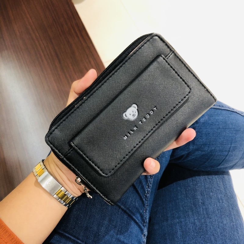 DOMPET LIPAT WANITA MILK TEDDY ORIGINAL BY CHATELAIN HARGA COUNTER MURAH