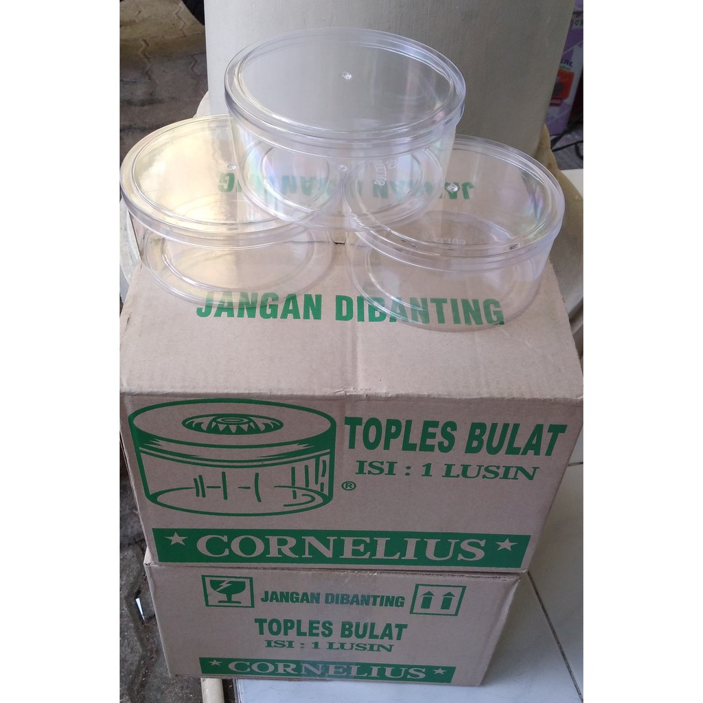 Toples Cornelius 02 400 Gram Plastik / Toples Kue Kering 400 Gr / Toples Kornelius 400 Gram