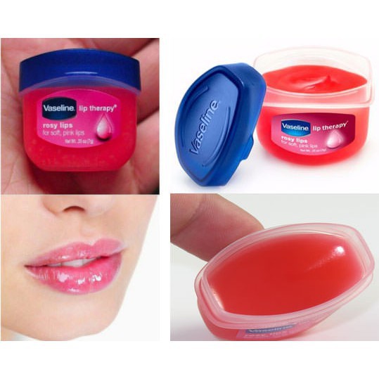 Lip Balm Vaseline Rosy Lip Gloss Therapy | Pelembab Bibir Vaseline Original 7gr Terlaris