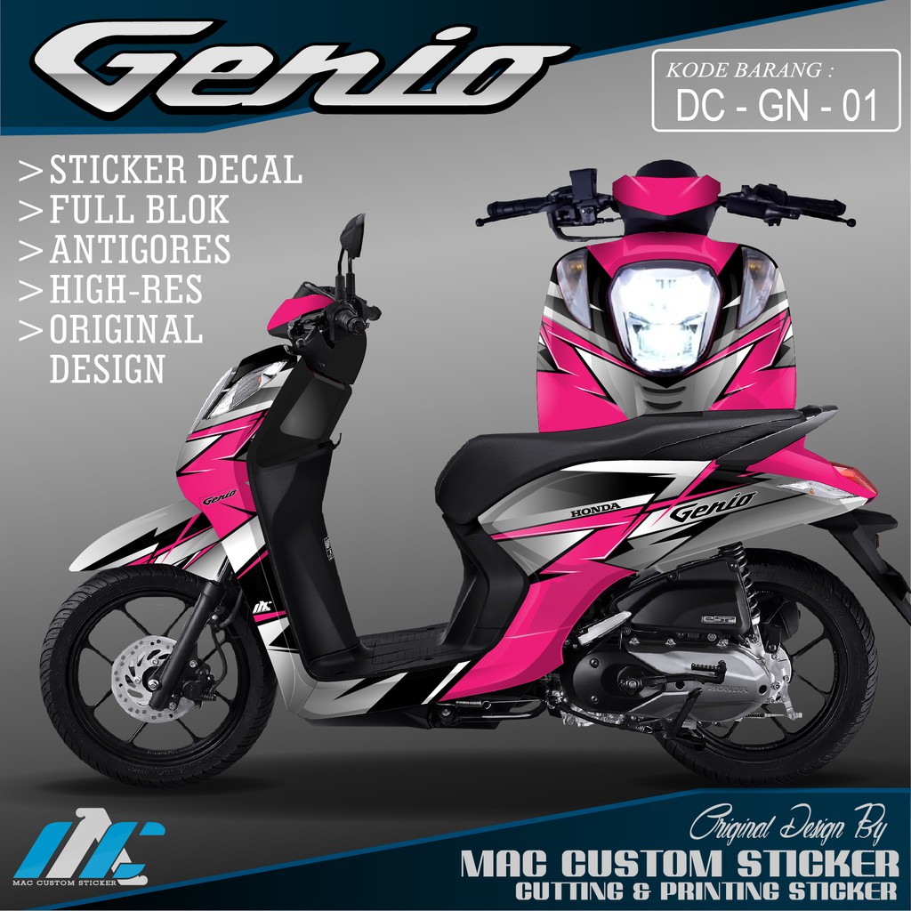 Decal Genio Full Blok Genio Dc Gn 01 Shopee Indonesia