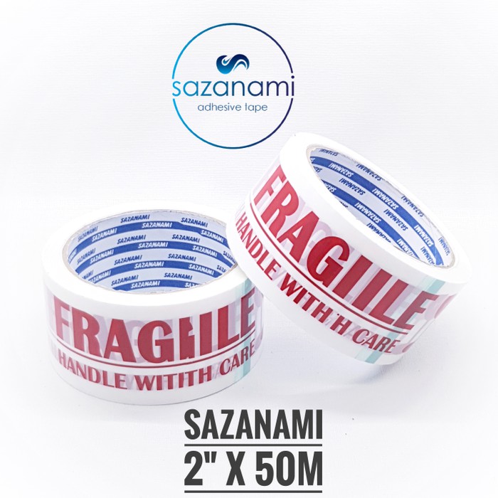 

Lakban Fragile 48mm x 50m Sazanami - Putih