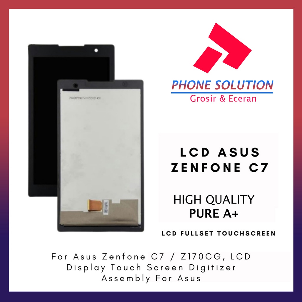 LCD Asus Zenpad C 7.0 Z 170 CG P01Y Fullset Touchscreen Original 100% // Supplier LCD Asus - Garansi 1 Bulan