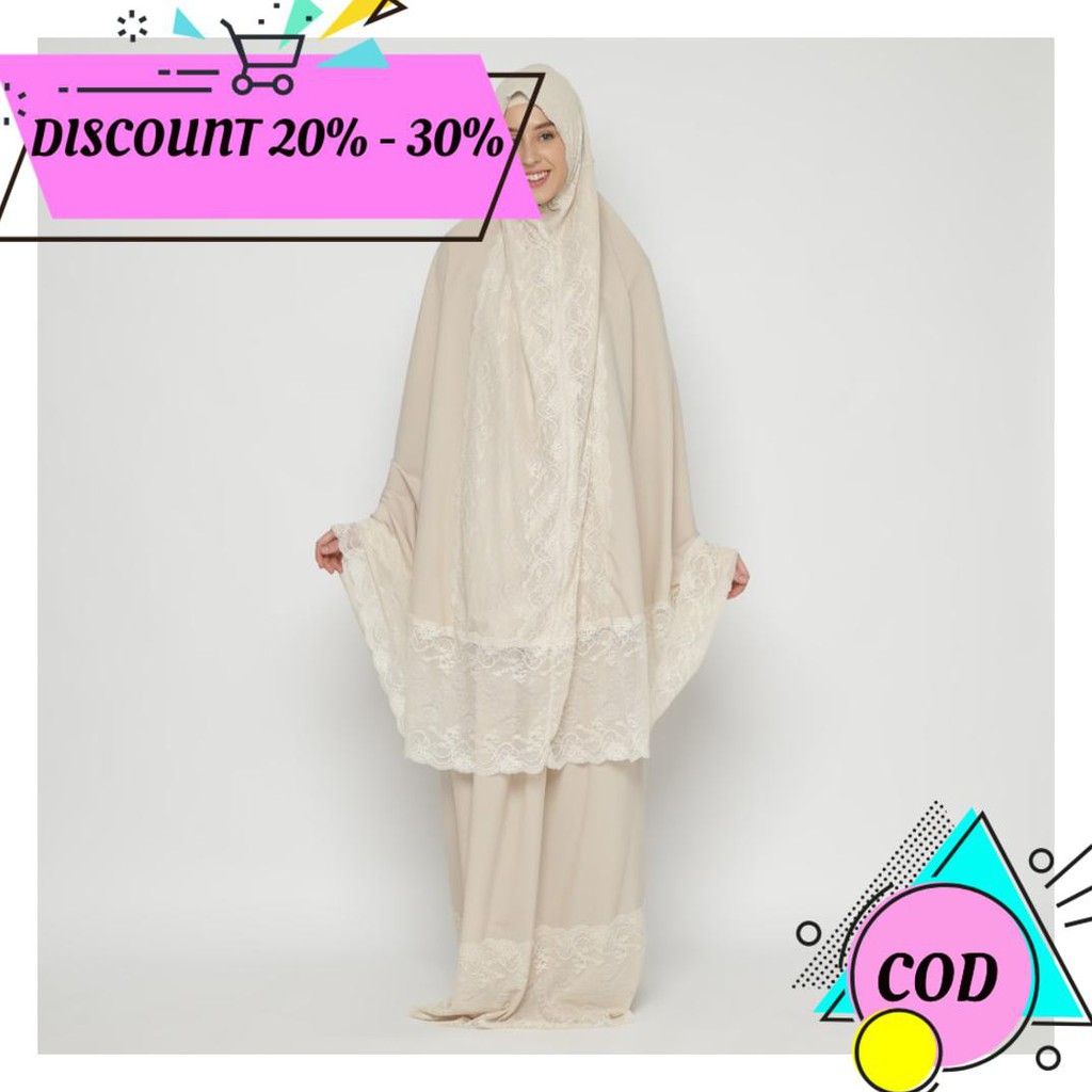 (BAYAR DITEMPAT) MUKENA ZARA SILK PREMIUM RENDA AFSHA AA131