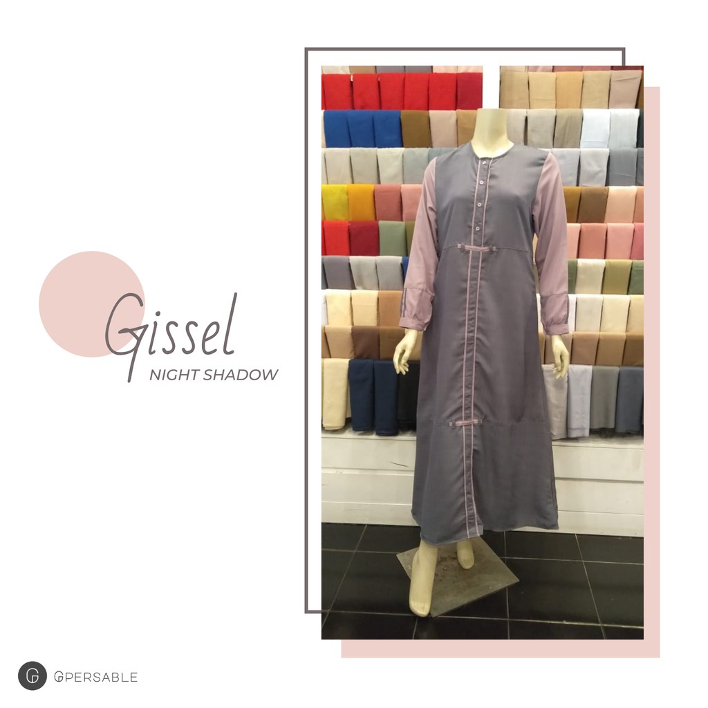 Gamis Muslimah - SEPLY Gissel 222 Night Shadow