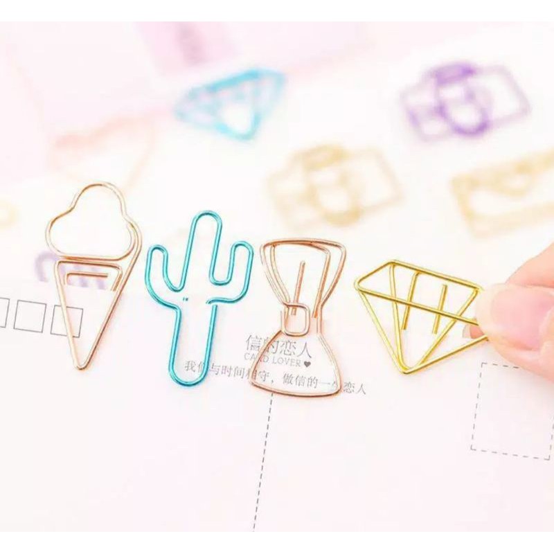 Paper Clip - pembatas buku / bookmark lucu karakter