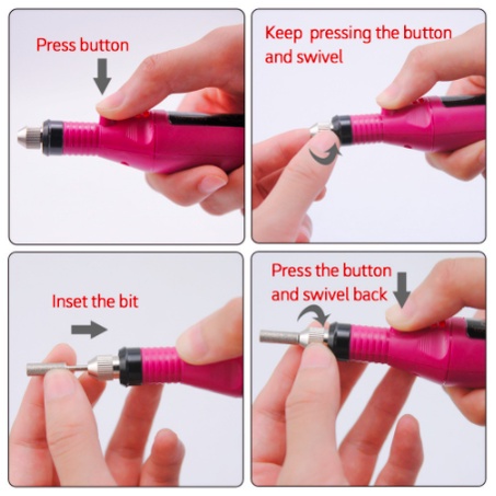 Electric Nail Drill Grinding Manicure Machine Mesin Kikir Amplas Kuku Listrik Nail Art Pen Pedicure