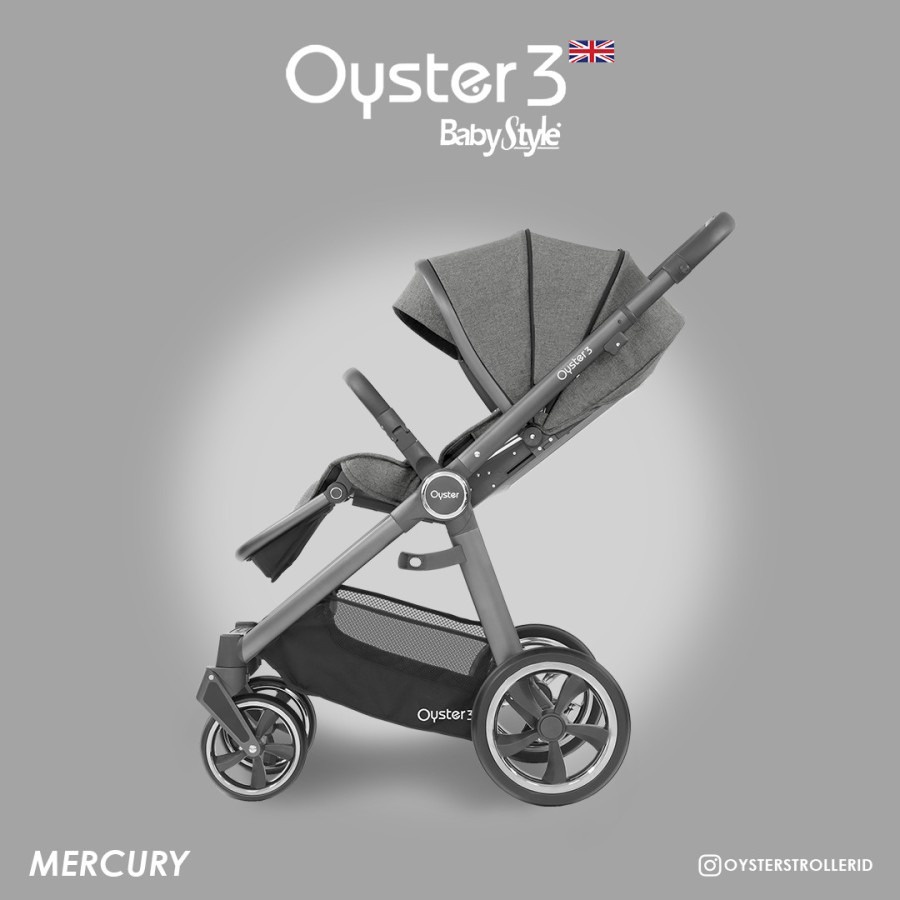 Babystyle Oyster 3 Baby Stroller MERCURY GREY