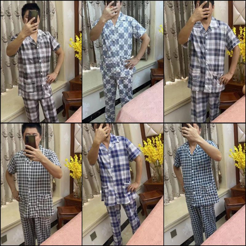 BAJU TIDUR PRIA IMPORT / STELAN PIYAMA PANJANG PRIA PREMIUM