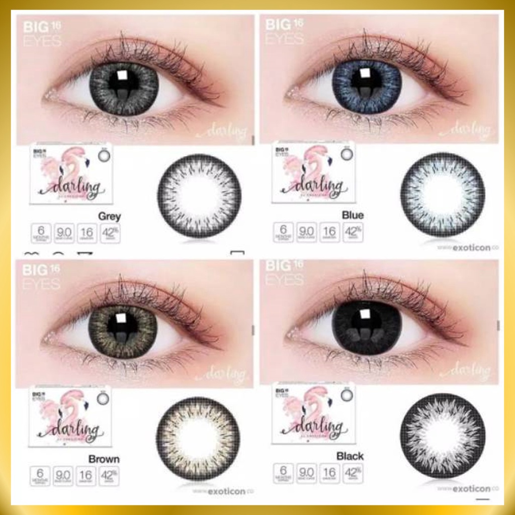 {BISA COD} SOFTLENS X2 DARLING BY EXOTICON NORMAL &amp; MINUS -0.50 SD -3.00