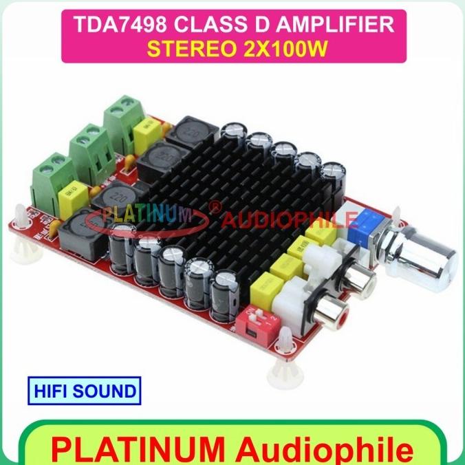 TDA7498 Amplifier Class D 2x100W TDA7498E Class D Amplifier stereo