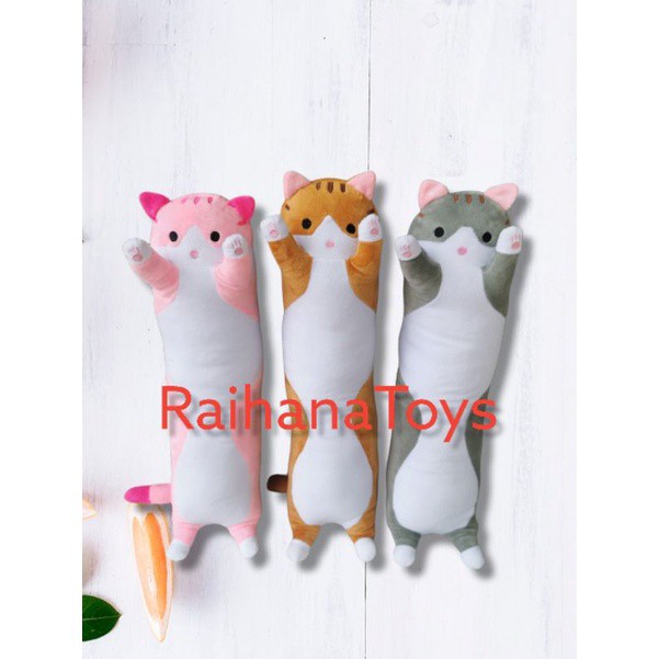 guling kucing panjang/Bantal guling kucing/boneka kucing mura