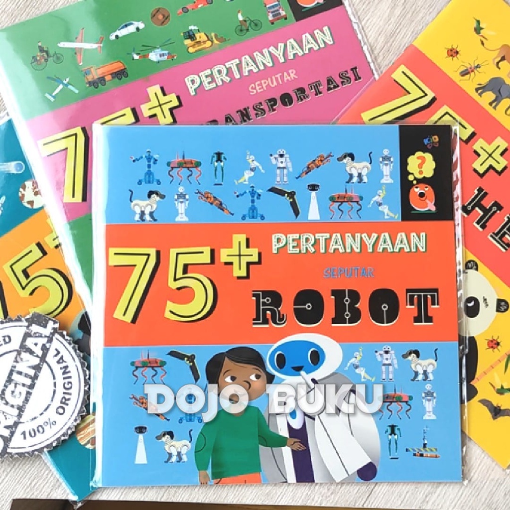 Buku 75+ Pertanyaan Seputar Robot by Sally Spray, Mark Ruffle