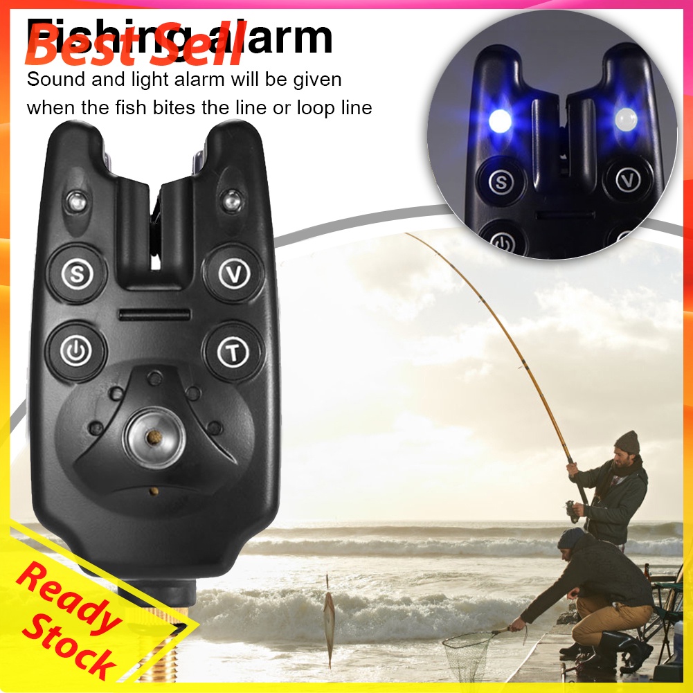 Electronic Fishing Bite Alarm LED Light Indicator Carp Fishing Warning Tool