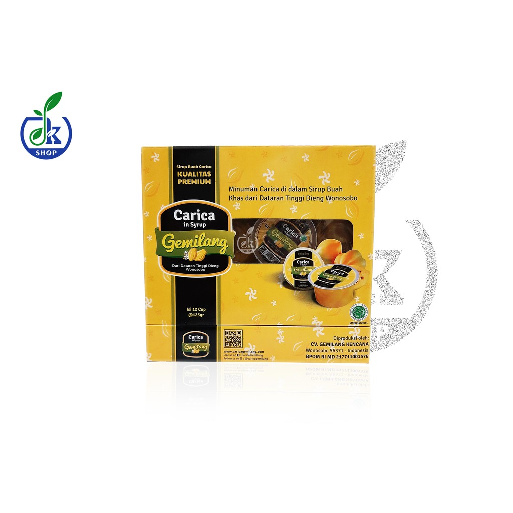 

Carica Gemilang Dieng Wonosobo Isi 12 Cup Kecil @125 gr