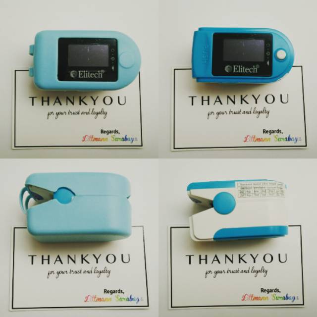 Original Oxymetri Fox 1 Elitech Biru Muda Light Blue Oximetry Original Garansi Resmi Exp Baru