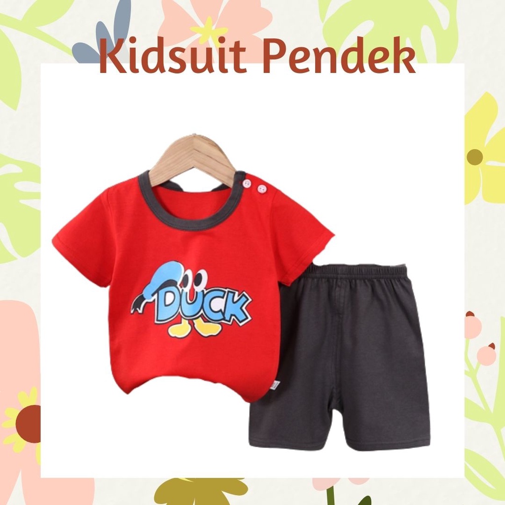 pz KIDS SUIT PENDEK Setelan Anak Bahan Kaos Lengan + Celana Berkualitas Import ebv cewek new9