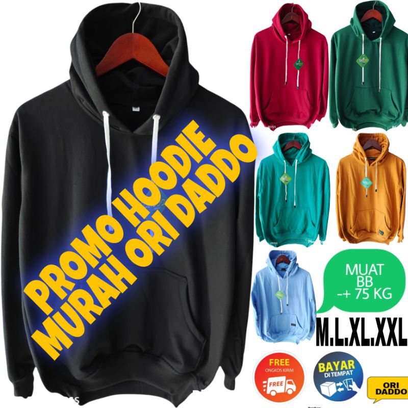 Sweater Hoodie Polos Pria Wanita Cowok Jumper Hodie Size L XL XXL