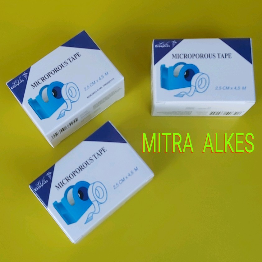 Surgical Tape 1 in 1 inci. Plester Putih Seperti Micropore 1 inch 1 ''. Microporous 2,5cm / 2,5 cm