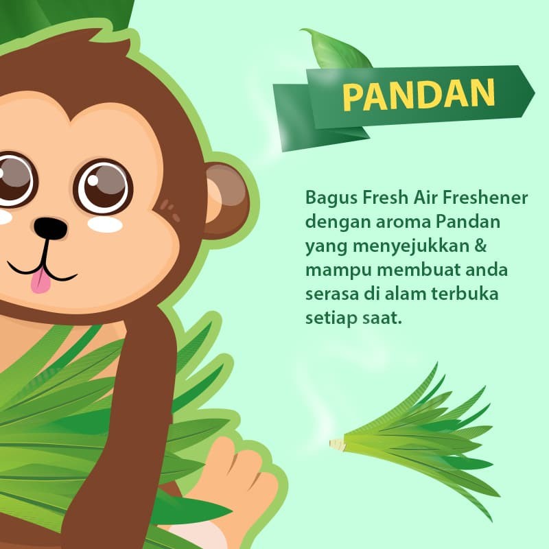 Bagus Fresh Air Freshener Pandan W-21517