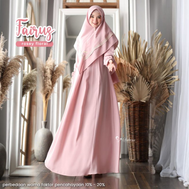 SALVINA DRESS ONLY FAIRUZ/DRESS TERBARU/DRESS SYARI/DRESS CANTIK/DRESS TERJANGKAU/DRESS MUSLIMAH