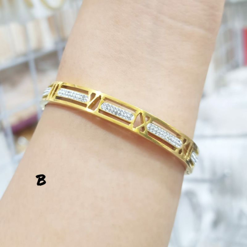 Gelang Bangkok Perhiasan emas Korea Anti karat&amp;Anti Luntur Gold branded