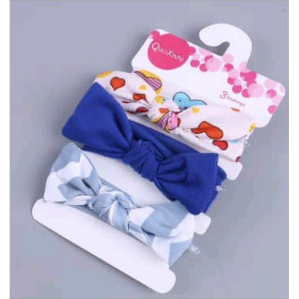 Head Band Baby / Bandana Bayi 3 in 1 PILIH MOTIF!