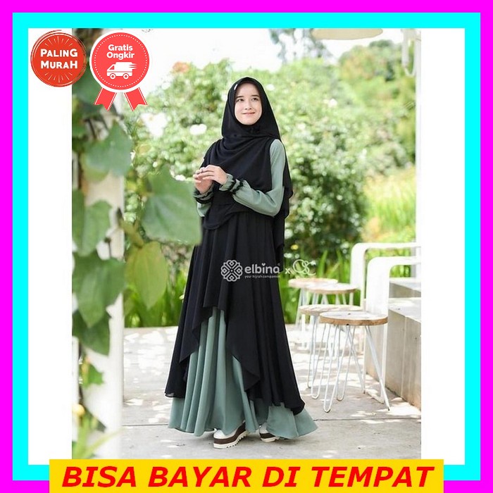 Gamis Terbaru|Gamis Nibras Nb B50|Gamis Lebaran 2022 Baju Dress Muslim Gamis Wanita Terbaru 2022 Kek