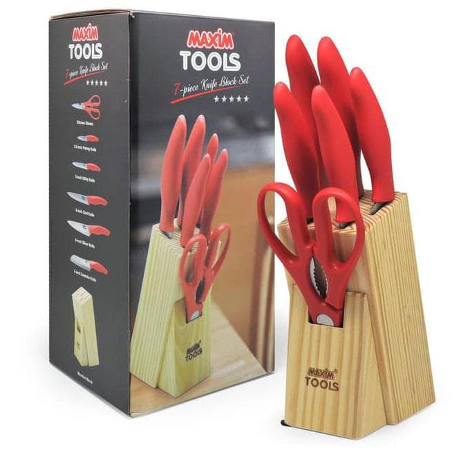 Maxim Tools 7pcs Knife Set - Pisau Daput 7pcs Set MTSF7PCKST-1N