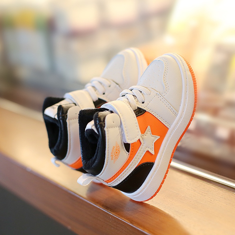 SEPATU IMPORT ANAK SNEAKERS IMPORT STAR ORANGE