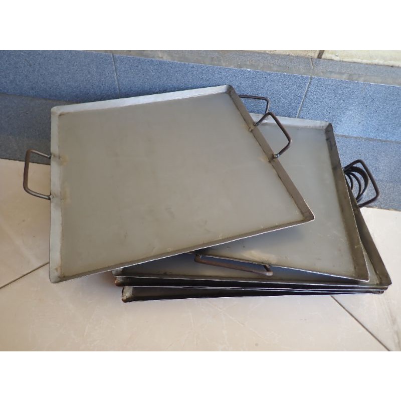 Toko Grosir Wajan Datar Plat Besi 35x35 Awet Kuat Roti Bakar Cane Pepes Martabak ZGkO8kt1YB7LVO