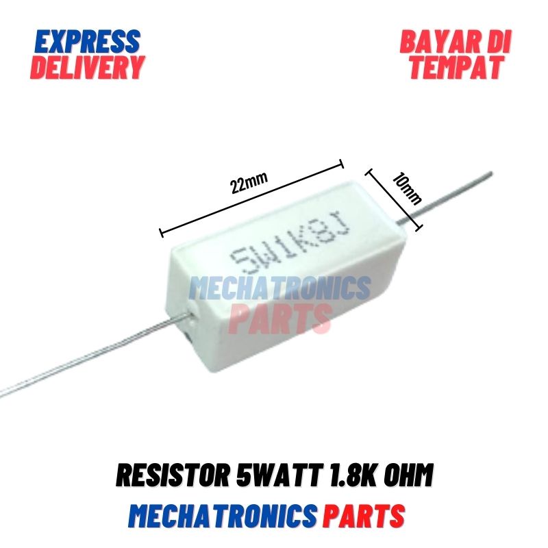 [PAS-9332] RESISTOR 5WATT 1.8K