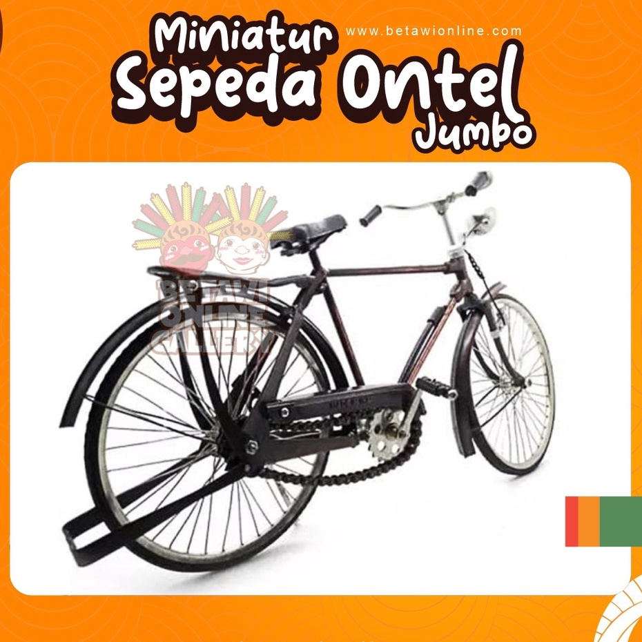 Miniatur Sepada Ontel Jumbo Besi