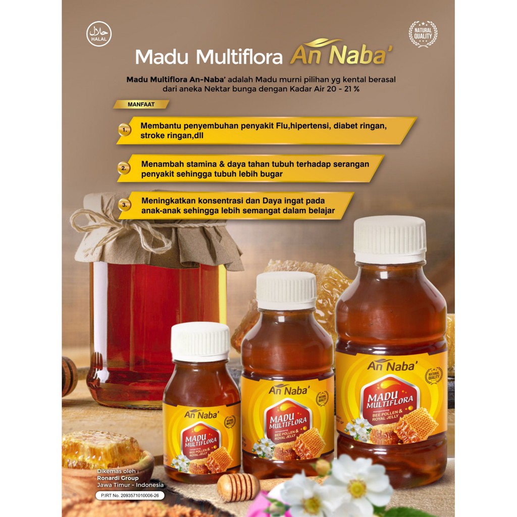 

Madu Murni Al Naba' (370gr)