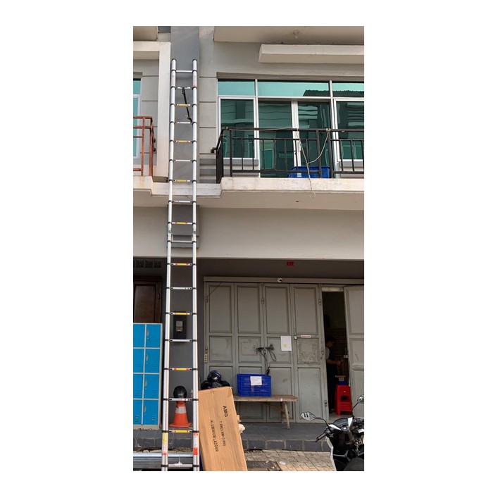 Tangga Lipat Aluminium Teleskopik 7.2 M Double Telescopic 7,2 Meter