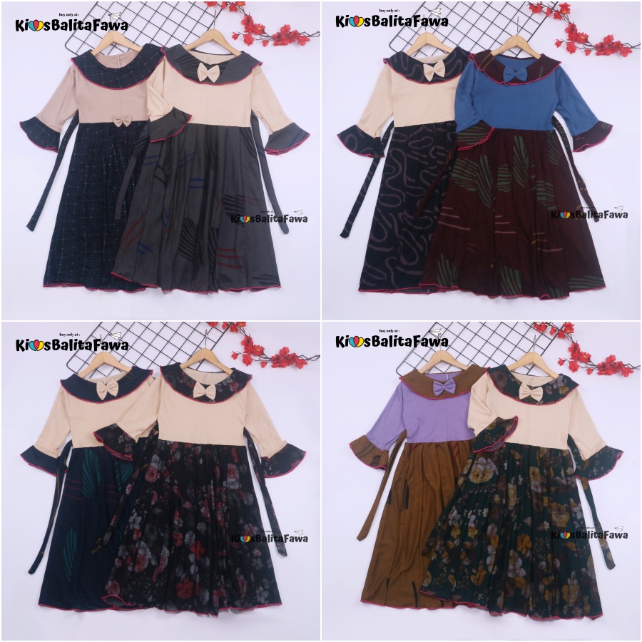 Long Dress Jessika uk 6-7 Tahun [EXPORT] Dres Ngaji Baju Anak Perempuan Panjang Murah Gamis Muslim