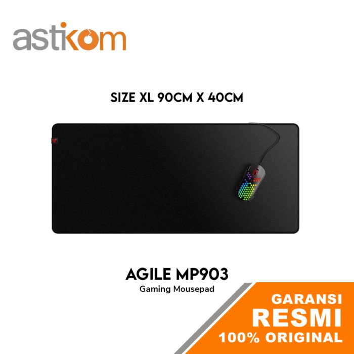 Mousepad Fantech Agile MP903 Mousepad Hitam Polos XL