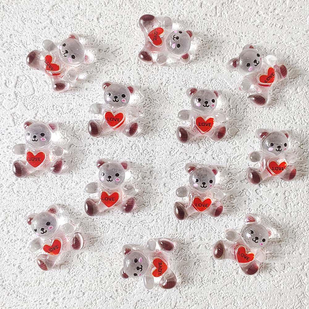 Mxbeauty Kartun Perhiasan Kuku Fashion 20 Pcs Ponsel Patch Manicure Dog Bunny Bear Dekorasi Kuku