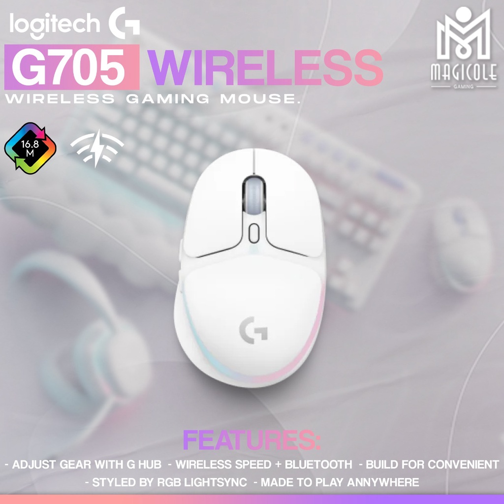 Logitech G705 Aurora Wireless Gaming Mouse