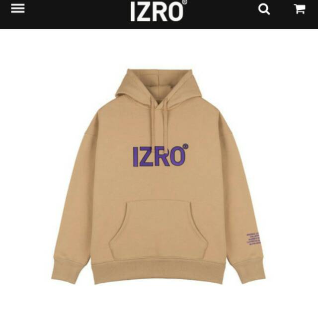 Ready stock - IZRO Reflect Hoodie Beige OM Size
