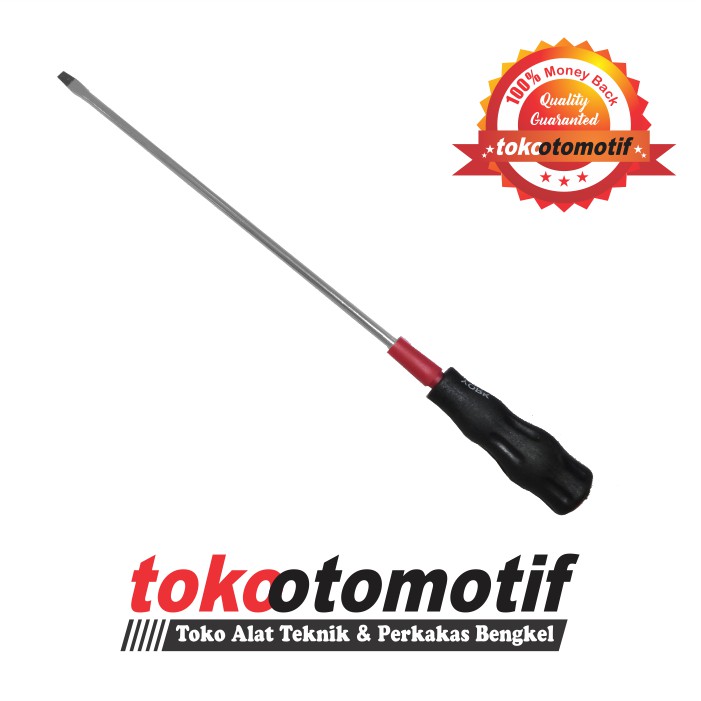Obeng Gagang Plastik 4mm x 8" ( - ) YORK / Obeng Min (Top Quality)