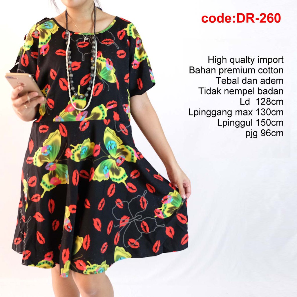 DRESS HITAM PESTA CHEONGSAM XXXL