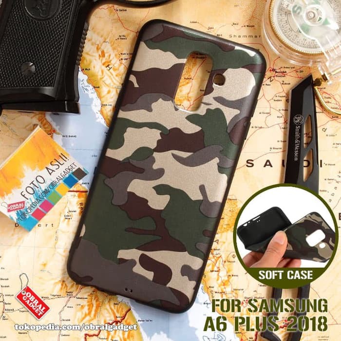 Army Soft Case Samsung A6+ A6 Plus 2018 Softcase Silikon Casing Cover