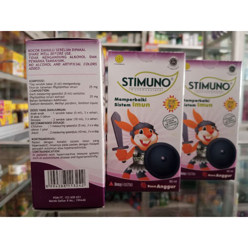 STIMUNO SIRUP 60 ML RASA ANGGUR - ED 07/2024