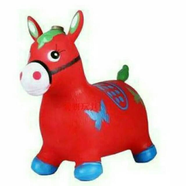 MAINAN KUDA KARET BAHAN TEBAL / KUDA KUDAAN KARET BISA DI DUDUKI